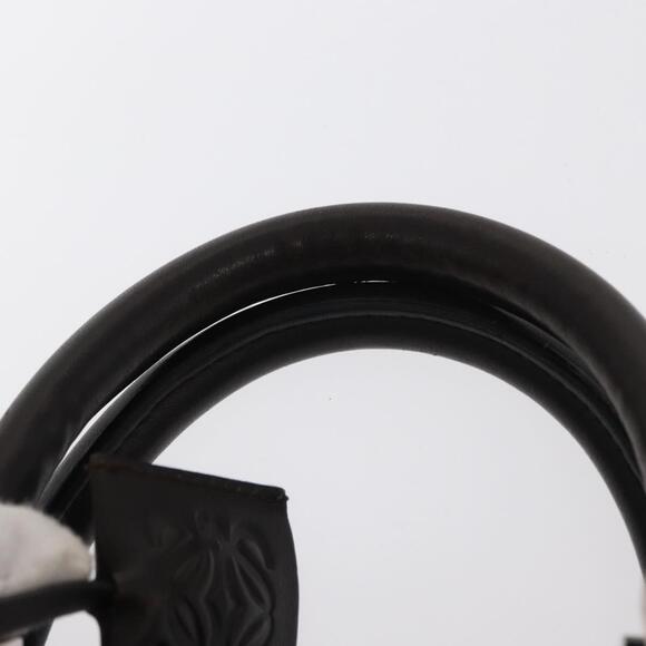 LOEWE Anagram Americana 28 Hand Bag Suede Leather Brown Silver Auth ep12264 - Picture 14 of 16